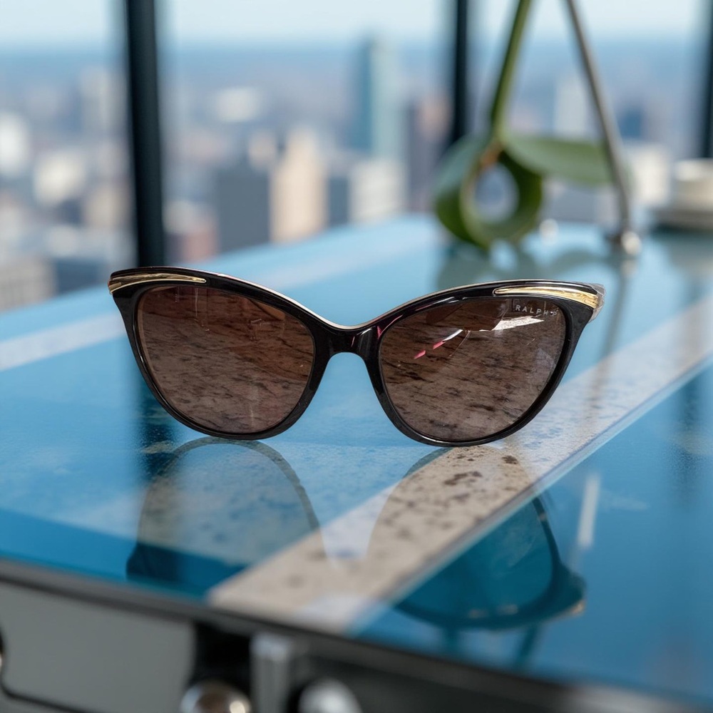 NEW Ralph Lauren Elegant Black Sunglasses